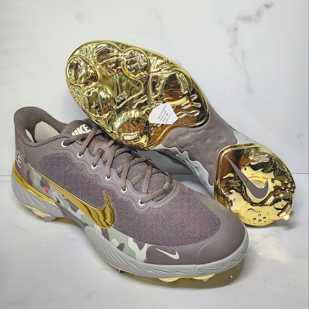 Nike Alpha Huarache ELITE 3 Metal Baseball Cleats USA Armed Forces 🇺🇸 Military